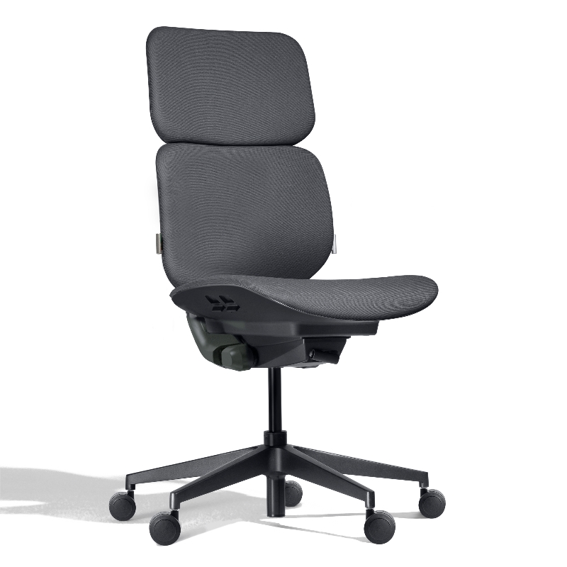 ZUOWE Armless Black Stuff Chair for Work from Home 