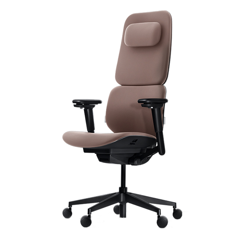 ZUOWE Luxury Leather High Back Office Chair with Wide Seat