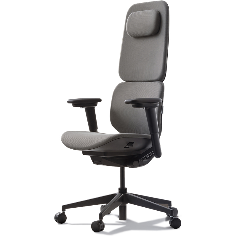 ZUOWE Classic Grey Fabric High Back Ergonomic Chair