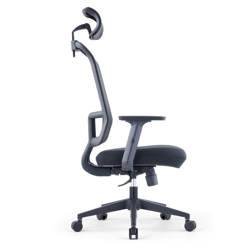 ZUOWE Ergonomic Executive Office Chair Cervical Curve Headrest Design Adjustable Desk Chair